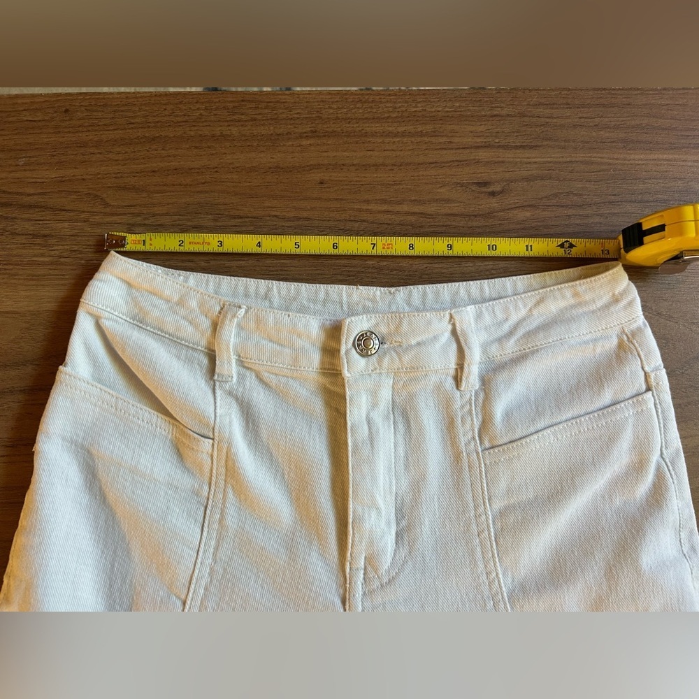 Bell bottoms, Sz S, Entro white denim, white jeans, see pics for measurements - Picture 5 of 8